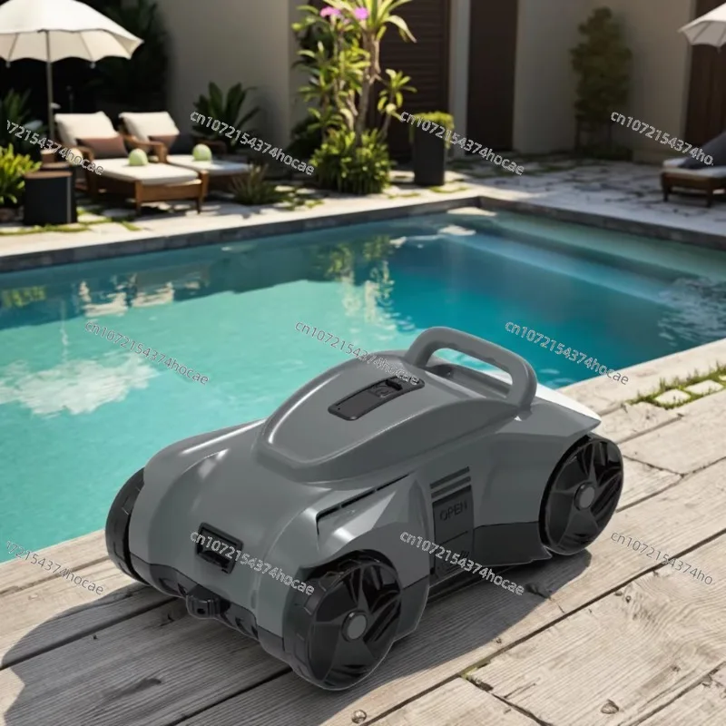 Automatic robotic pool cleaner for efficient pool floor cleaning