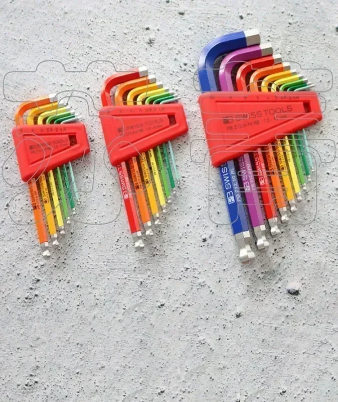 Original PB Rainbow Hexagonal Wrench Series PB210. H 212. H 212. LH