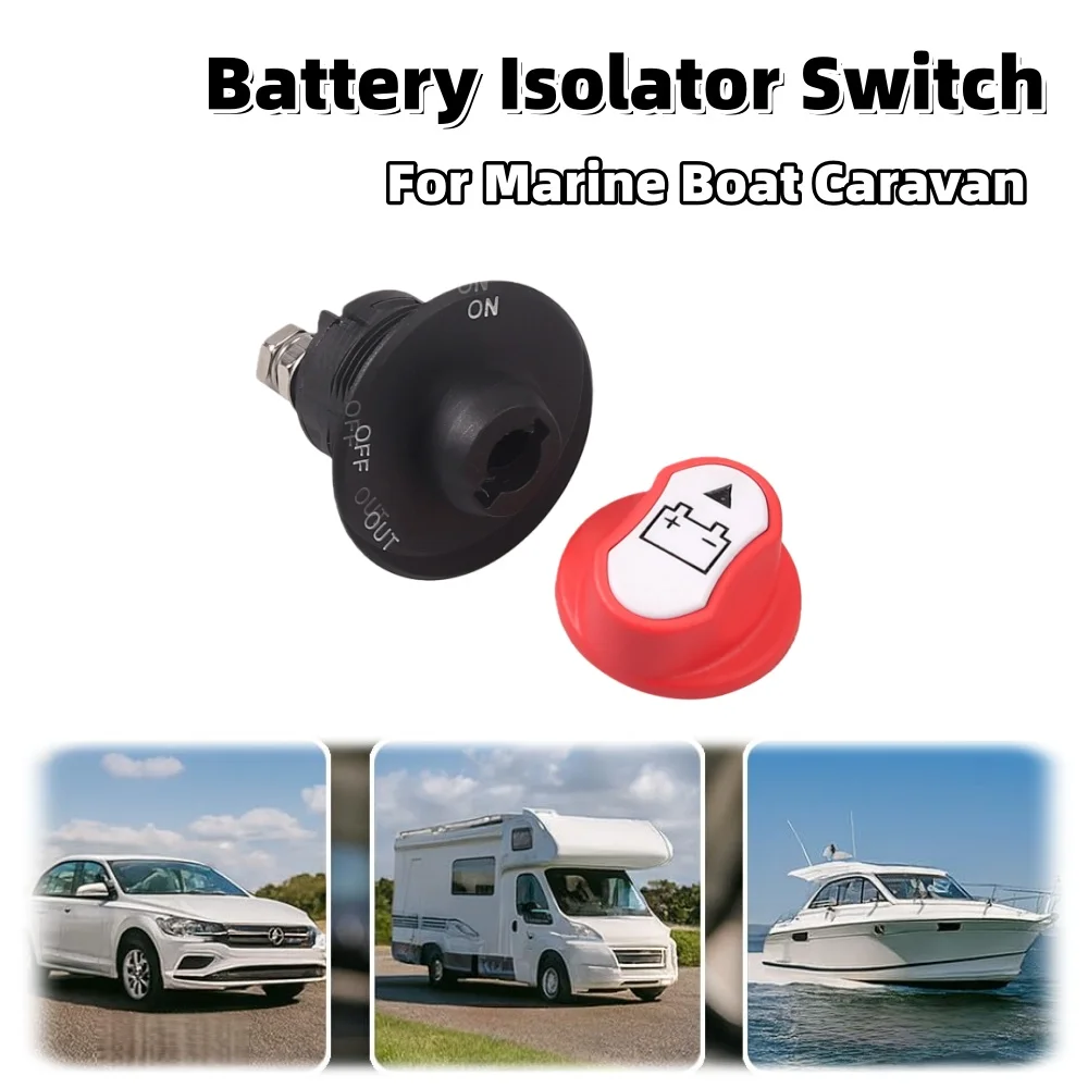 

RV Battery Isolator Switch 32V 100A Battery Isolator Master Waterproof Battery Protection Parts For Marine Car Caravan Yacht