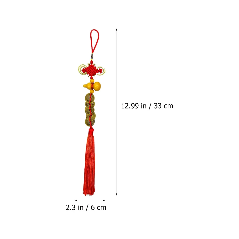 

8 Pcs Five Emperors Money Decoration Window Spring Festival Pendant Chinese Knot Decorate Style Metal New Year
