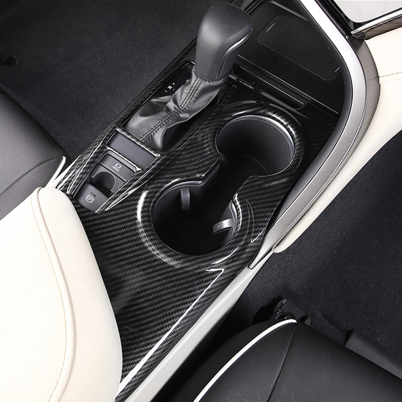 Car Interior For Toyota Camry 2018 2019 2020 2021 Carbon Fiber Steering Wheel Button Decorative Cover  Accessories Car Styling