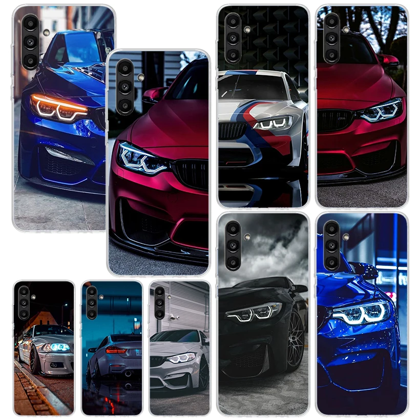 Blue Red Car for B-Bmw Phone Case For Samsung Galaxy A15 A25 A35 A55 A14 A24 A34 A54 A13 A23 A33 A53 A12 A22 A32 A52 A05S A04S A