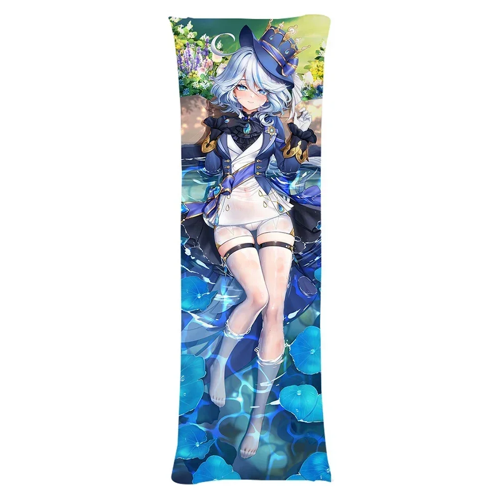 Genshin Impact Focalors Dakimakura 2WAY Hing Body funda Anime Otaku funda de cojín regalos de navidad