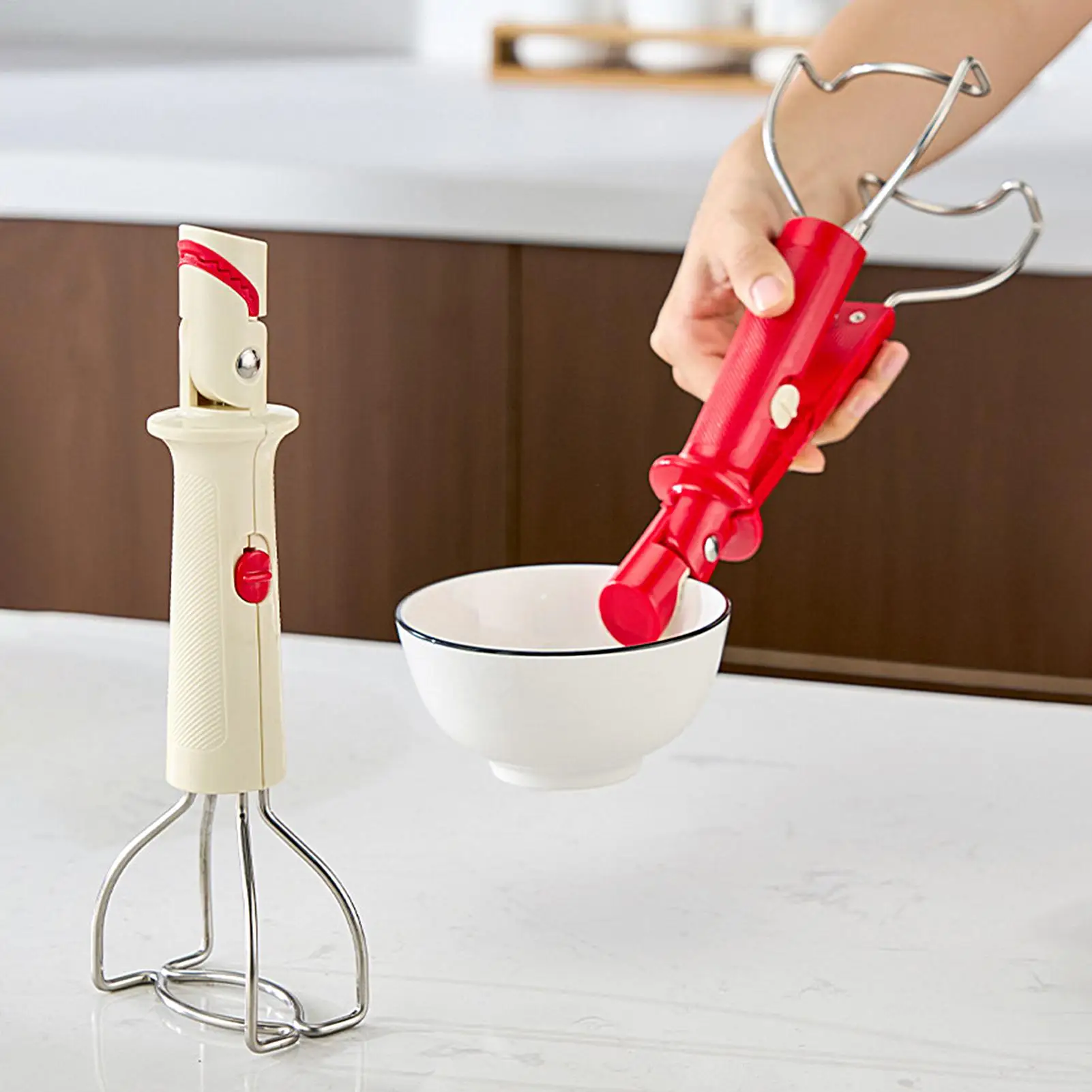Anti Scald Bowl Holder Clip Double Head Food-Grade Anti-Scald Ergonomic Pot Dish Holder For Home Kitchen Restaurant Cafeteria