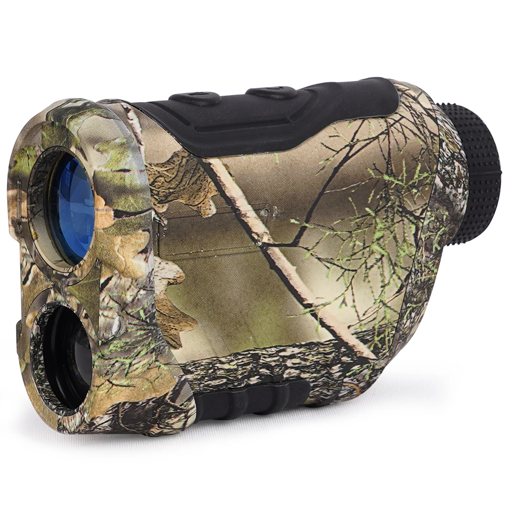 Golf Laser Rangefinder 600M Telescope with Flag-Lock Slope Pin Distance Meter for 1000M Camouflage Hunting Monocular