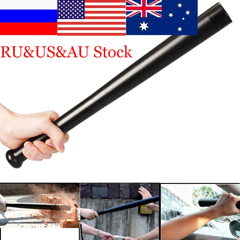 ZK40 8000LM LED Spiked Mace Baseball Bat LED Flashlight Security Bat Self-defense 3 Mode Patrol  Torch Lamp Light