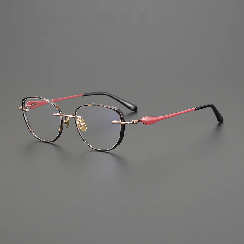 Japanese Designer Style Vintage Acetate Cat Eye Glasses Frames For Men Women Retro Fashion Tortoise Eyeglasses Handmade Eyewear