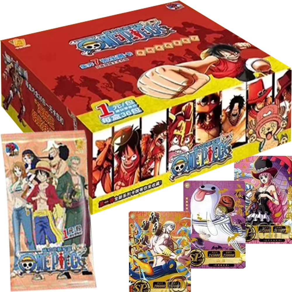 

One Piece Collection Cards for Anime Enthusiasts Luffy Zoro Sanji Alabastian Chapter Laser Hot Stamping Card Child Hobbies Gift