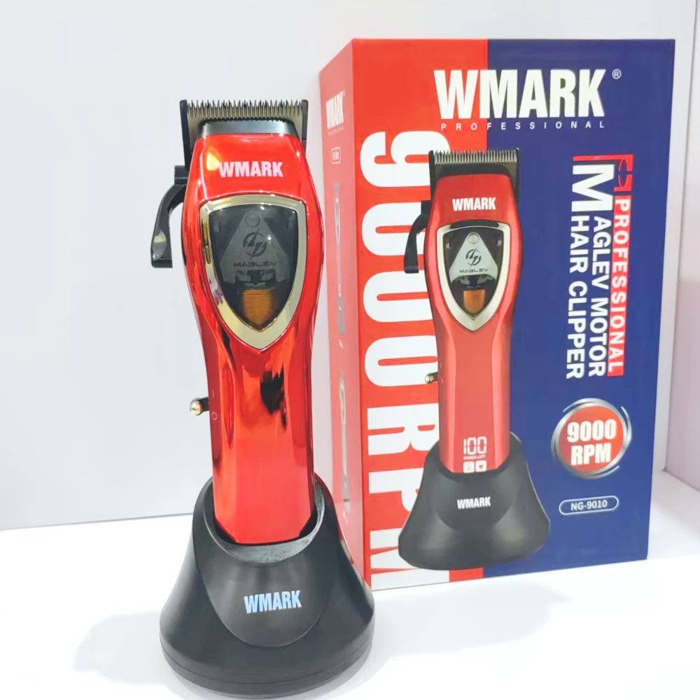 

Новая машинка для стрижки волос WMARK NG-9010 с магнитным левитационным двигателем, профессиональные электрические машинки для стрижки волос с зарядной док-станцией