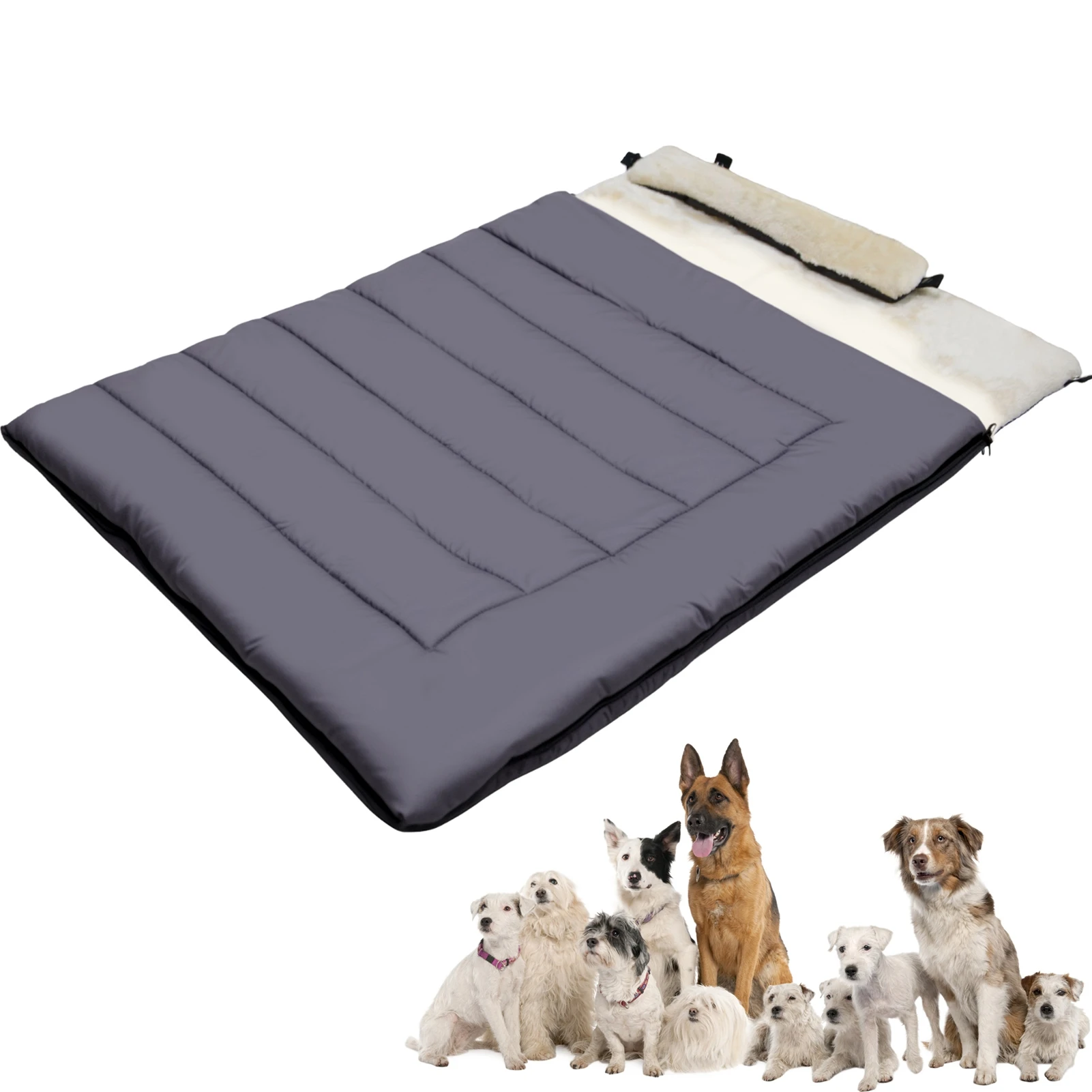 

Travel Dog Sleeping Bag Outdoor Thickened Pet Sleeping Bag Portable Rollable Sleeping Bag Outdoor Pet Sleeping Bag