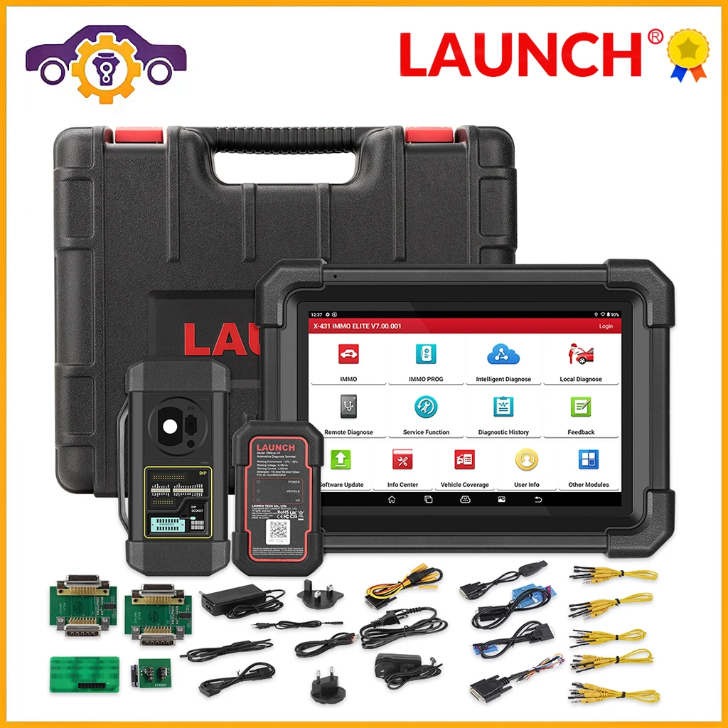 LAUNCH X431 IMMO Elite Key Programmer X-PROG 3 All System 15+ Reset Immobilizer Programming Anti-Theft Matching OBD2 Diagnostic