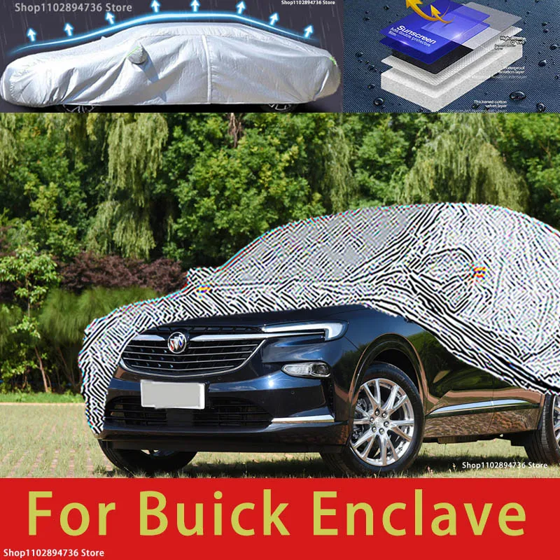 

For Buick Enclave Outdoor Protection Full Car Covers Snow Cover Sunshade Waterproof Dustproof Exterior Car accessories