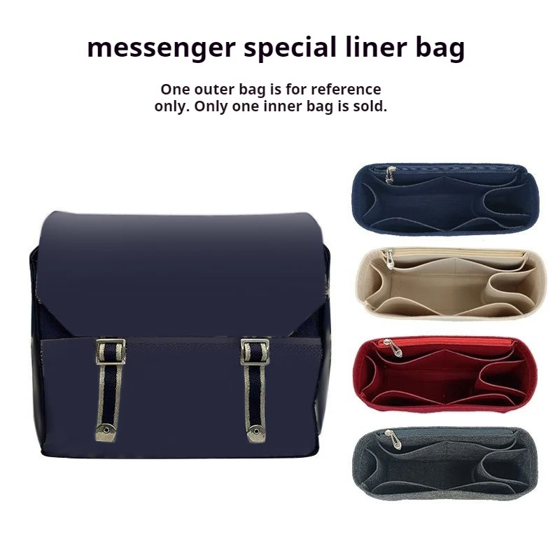 

New Soft Felt Insert Bag For D Messenger Bag Insert Bags Organizer Makeup Handbag Organizer Inner Purse Portable Base Shaper