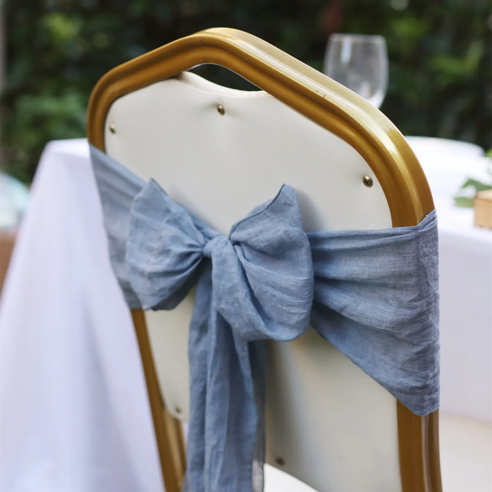 

Chair Sash Colour Design Bow Tie for Birthday Party Festival Hotel Show Shiny Look Luxury Dining Room Wedding Decoration