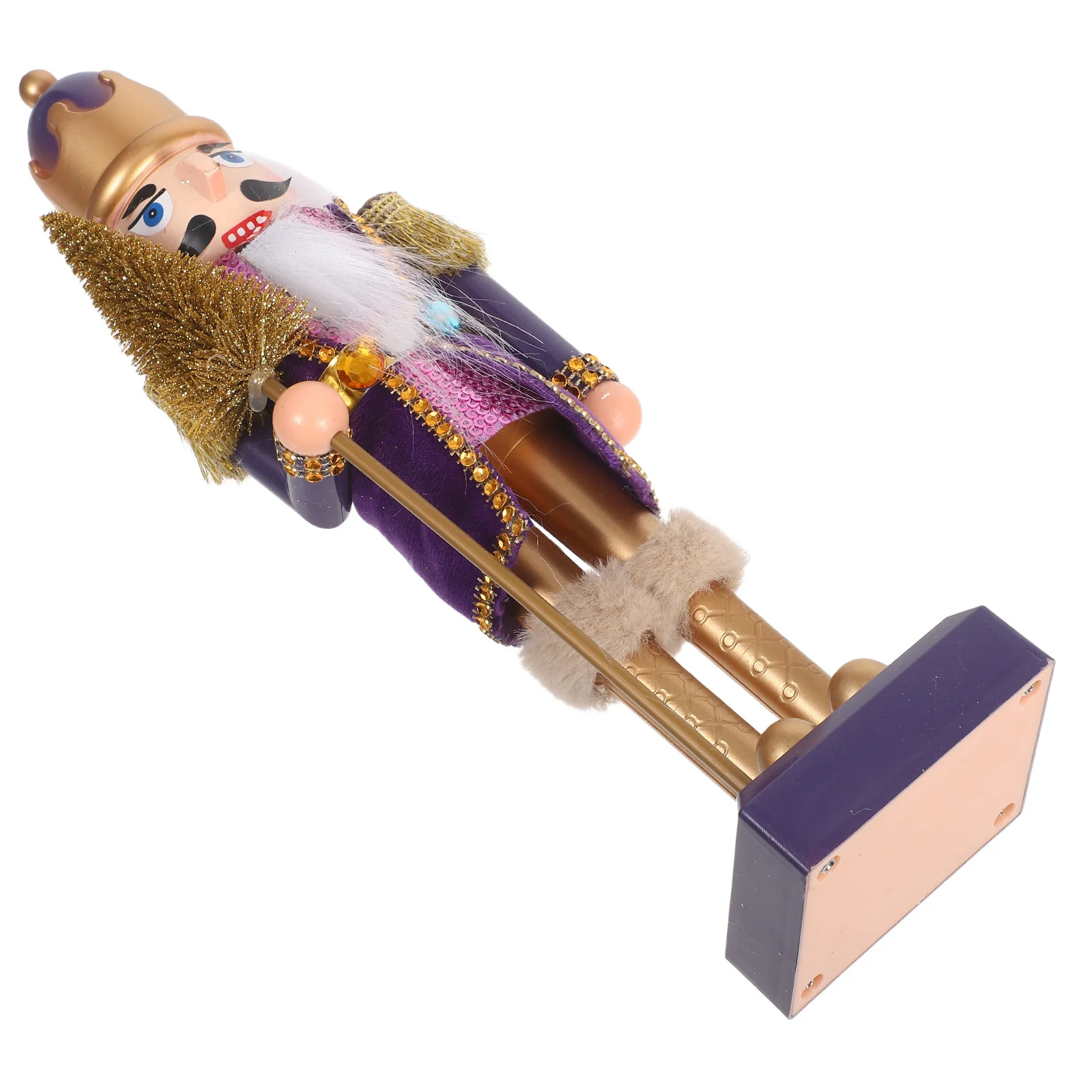 

Christmas Nutcracker Lifelike Soldier Design Traditional Holiday Table Decoration Plastic For Home Mantel Desktop Xmas