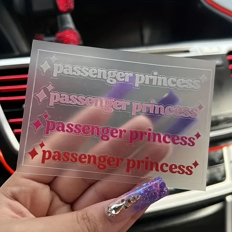 4pcs/set Passenger Princess Car Stickers Funny Creative Stickers For Car Rearview Mirrors Car accessories