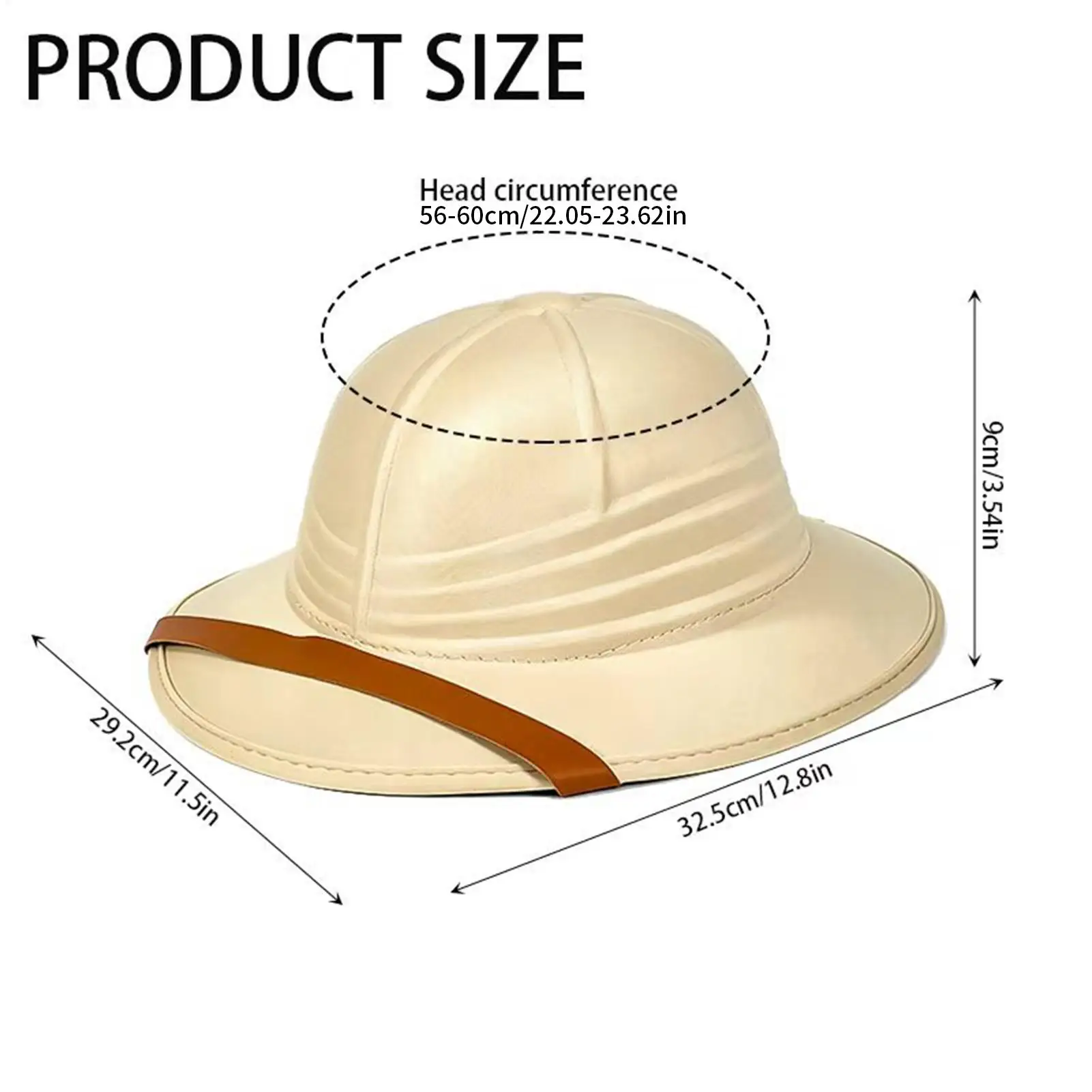 1pc Fashion Women Men British Explorer Straw Helmet Summer Boater Bucket Sun Hats Unisex Jungle Miners Cap Zookeeper Hat view 6