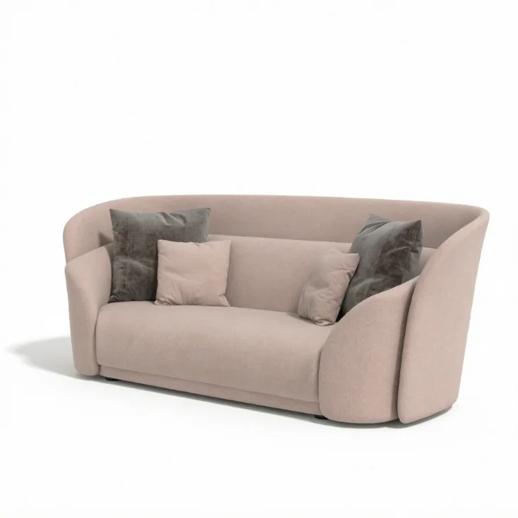 Soothin Designer Living Room Furniture High End Durable Modern Minimalist Couch Sofa Special Price Bloom Series Leather Sofa Set