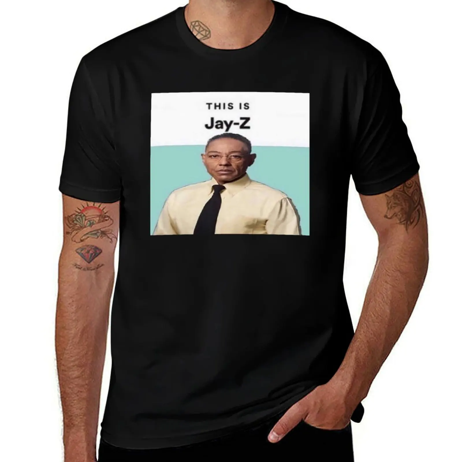 ironic breaking bad memes gustavo meme T-Shirt Basic Comfort Fit for Men T-Shirt