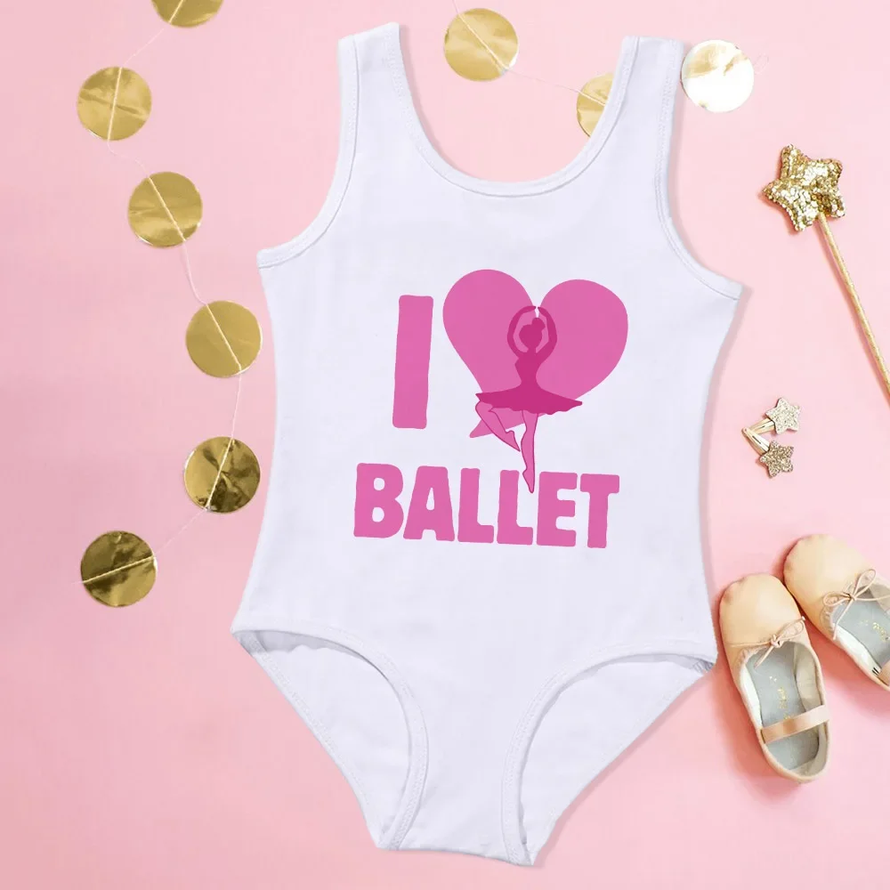 

I Love Ballet Girls Ballet Leotard Little Dancer Tee Princess Ballerina Shirt Girls Gymnastics Leotard Dance Recital Outfit