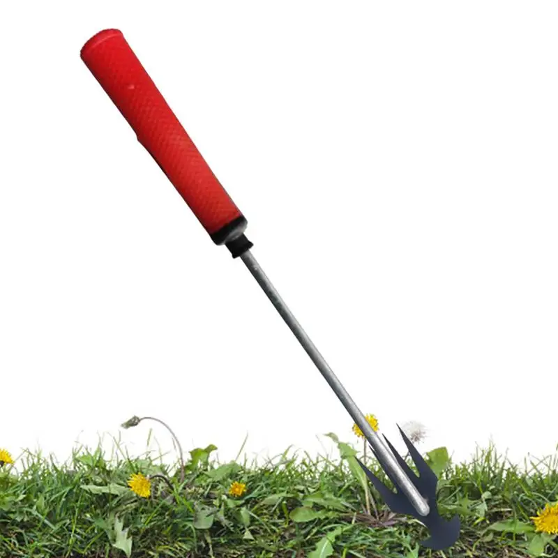 Weeding Puller Garden Weeder Tool With 4 Teeth Hand Remover V Fork Garden Shovel Root Remover Hand Tool For Outdoor Farm