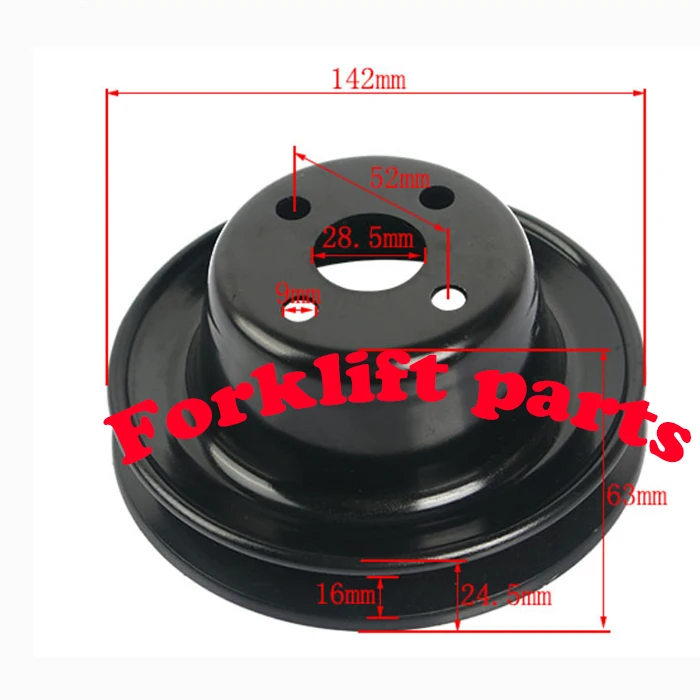 Forklift Parts Pulley Fan used for TOYOTA 1DZ/2Z/3Z engine 7FD/8FD10-30 with OEM 16371-78703-71, 16371-78700-71，16371-78702-71