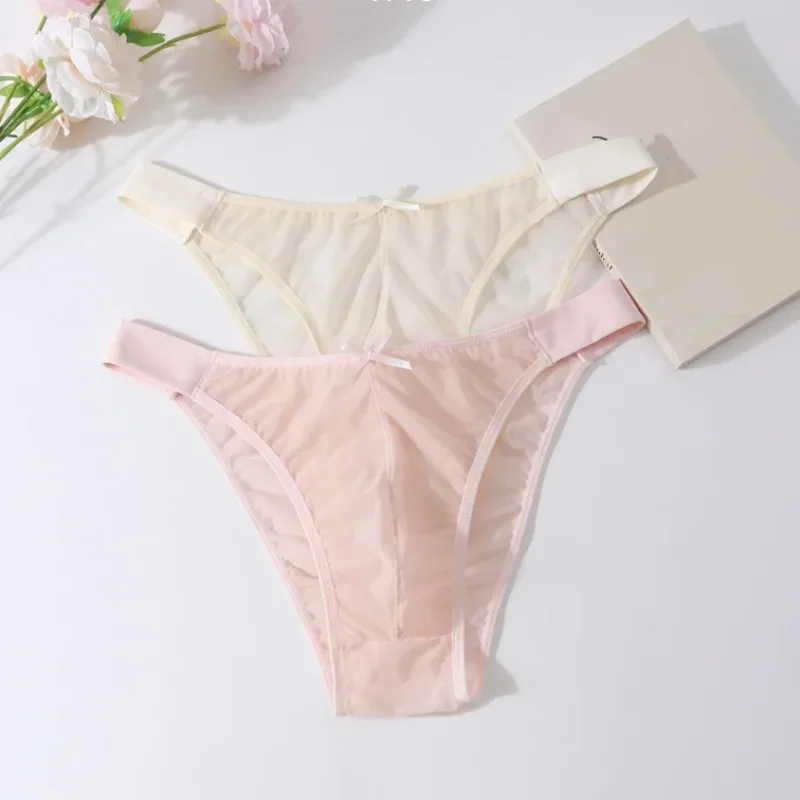 

Ультратонкие прозрачные трусы для мужчин, сексуальное нижнее белье с низкой посадкой, сетчатые мягкие трусики Sissy DJ Club, частная вечеринка FKK BF, подарочные трусики Harajuku