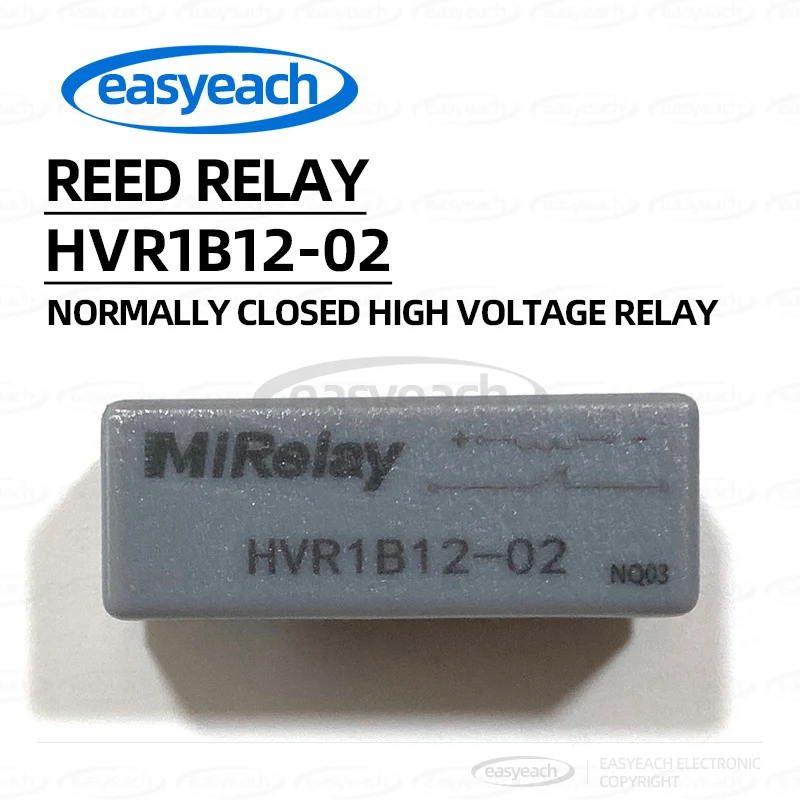 MIRELAY Normally Closed High Voltage Dry Reed Relay HVR1B12-02 Contact Withstand Voltage 4KVDC High Voltage Relay