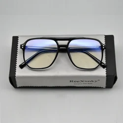 Anti Blue Rays Computer Glasses Women Vintage Square Frame Gaming Glasses For Men Anti Eyestrain Light Blocking Eyewear UV400