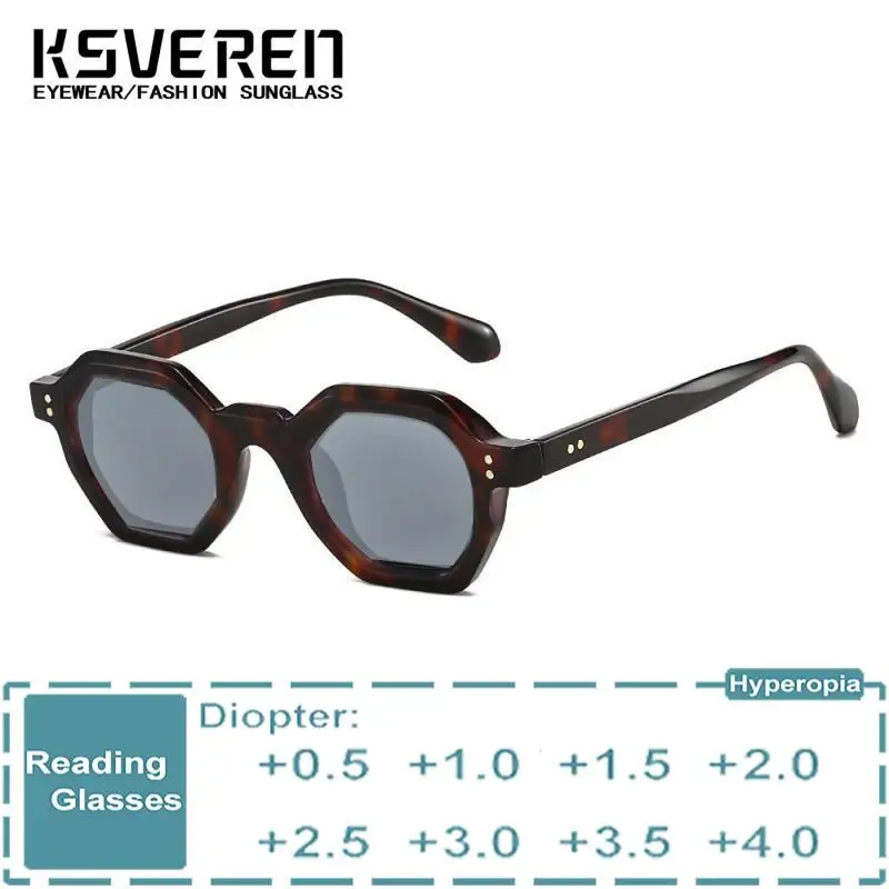 

KSVEREN Men Square Reading Glasses Outdoor Shade Sun Sunglasses Optical Glasses Prescription Glasses Customize Glasses Frame