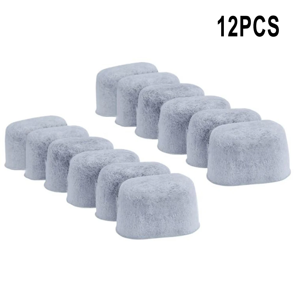 Water Dispenser Charcoal Water Filters 6pcs Coconut Shell Activated Carbon 2.2x1.3x1.2inches Fiber Parts White