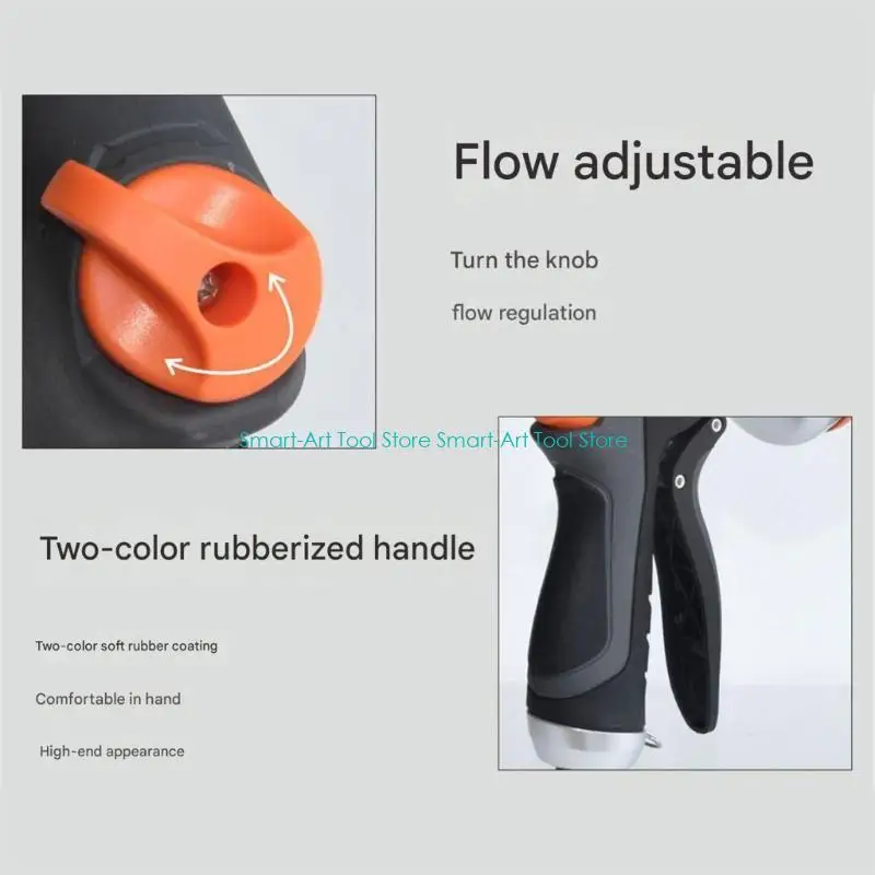 E1PB Multipurpose Sprayed Nozzle High Pressure Garden Tool Ergonomic ABS TPR Build