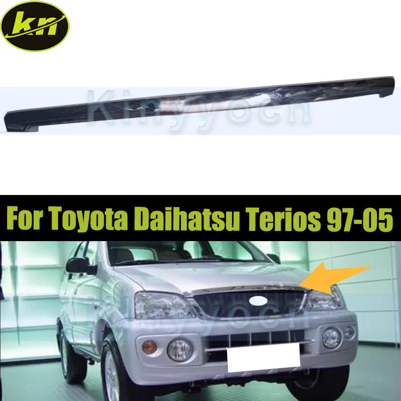 Car Front Bumper Grille Strip Trim For Toyota Daihatsu Terios 1997-2005 Front Bumper Hood Grille Trim