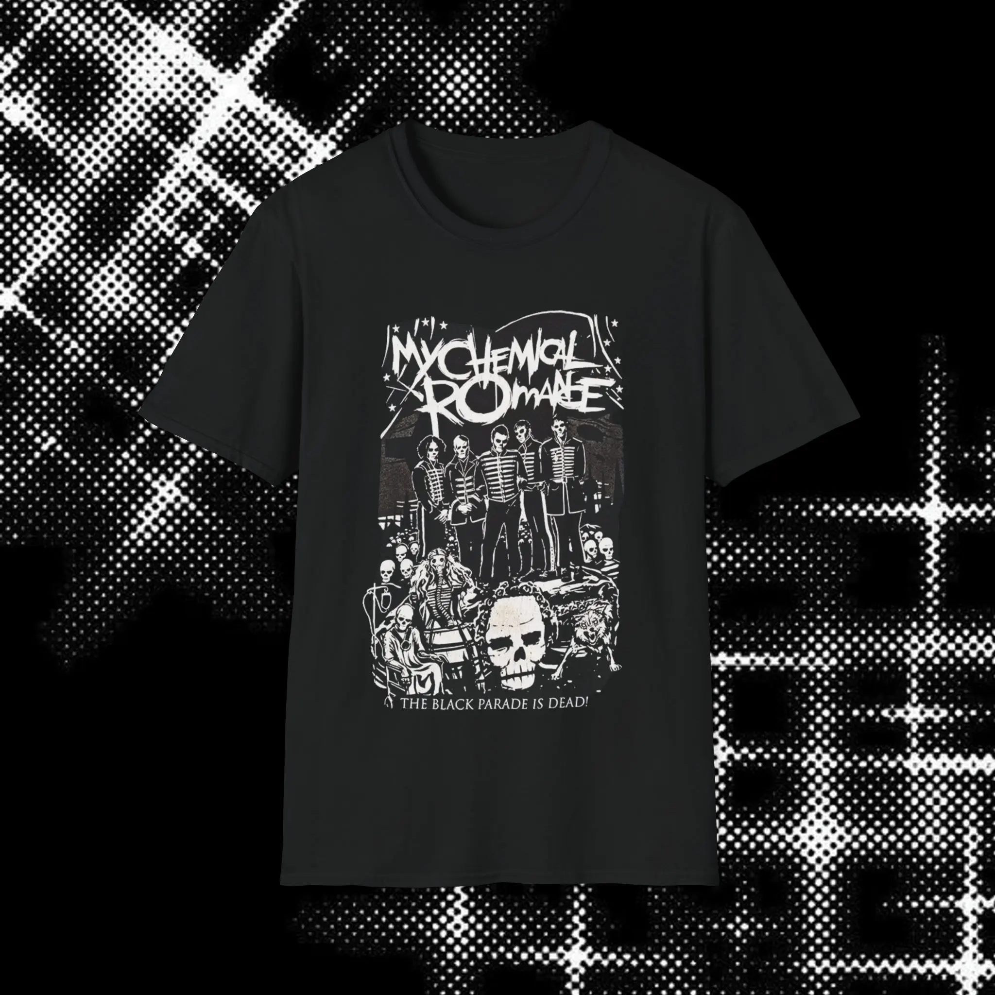 

My Chemical, Романтическая футболка Mcr Merch, металлический камень для фаната