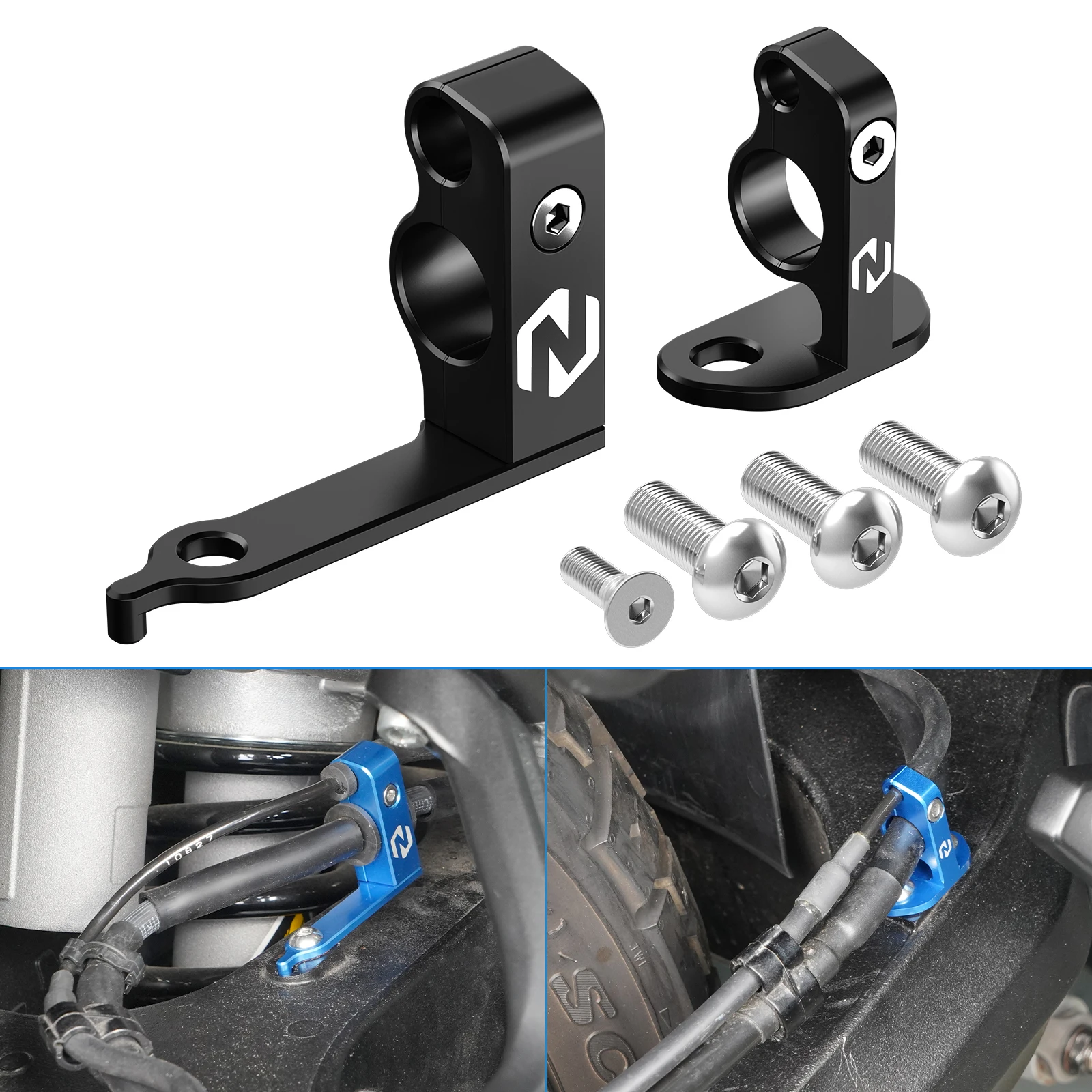 

Задние тормозные шланги мотоцикла, крепления, зажимы, держатели для Yamaha Tenere 700 2019 2020 2021 2022 2023 Tenere 700 World Raid 2022