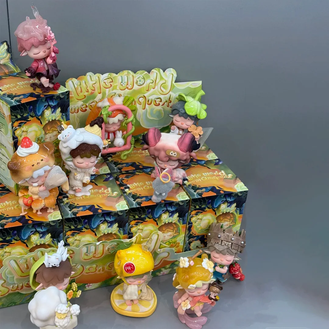 

MIMI Little World Sweet Conquests Blind Box Toys Conquer The World Mystery Box Puff Model Gifts Cute MiMi Trendy Play Ornament