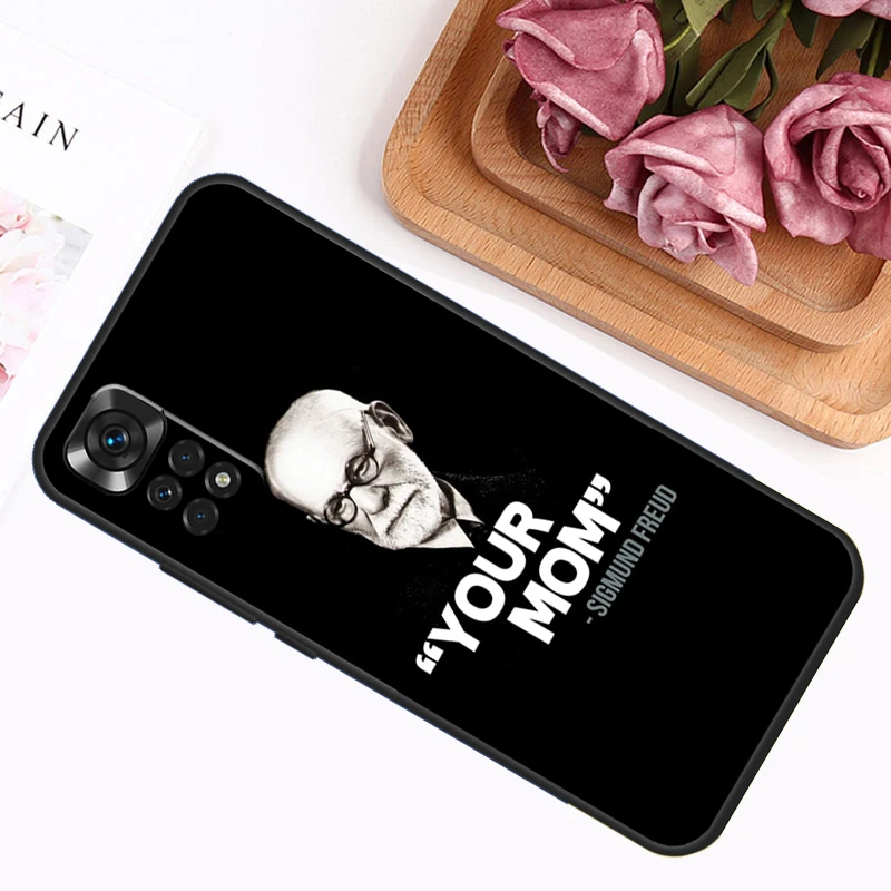 Sigmund Freud For Xiaomi Redmi 9A 9C 9T 10C 12C Cover For Redmi Note 9 8 10 11 12 Pro 10S 11S 12S Case