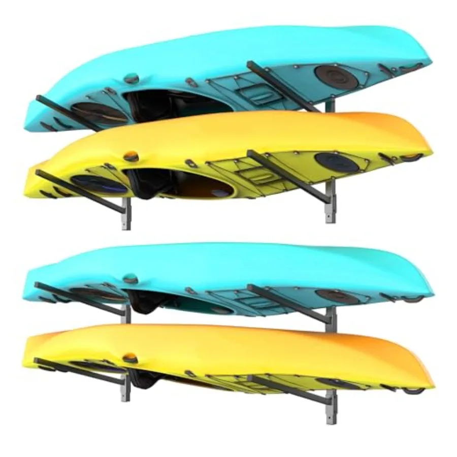 

Heavy Duty Wall Mounted Kayak Storage Rack for Garage, Adjustable Kayak Hangers for Wall, Holds Up to 220 lbs