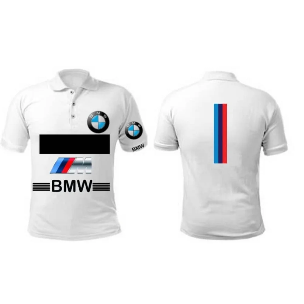 

2025-26 BMW Fashion Design Men's Polo Shirt Pullover Top BMW Summer Comfortable Round Meck Short Sleeved Men's Clothing