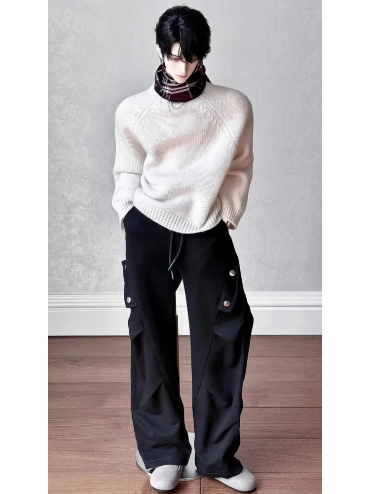 Ropa para muñecas BJD de 1/4, 75cm, 77cm, pantalones negros y grises, pantalones deportivos, accesorios de ropa para muñecas (sin muñeca)