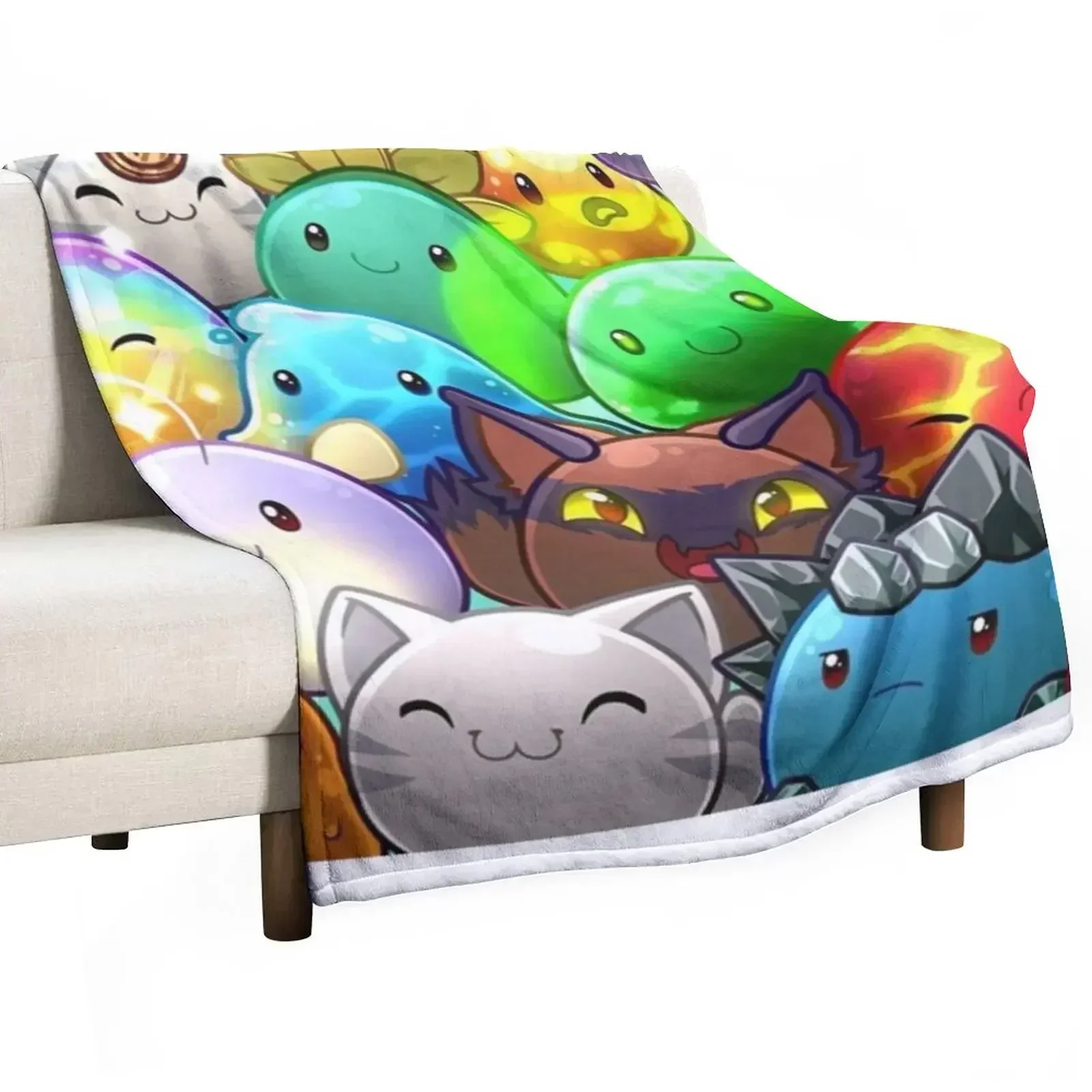 New Slime rancher Throw Blanket Soft Plush Plaid Vintage christmas decoration Weighted Blankets