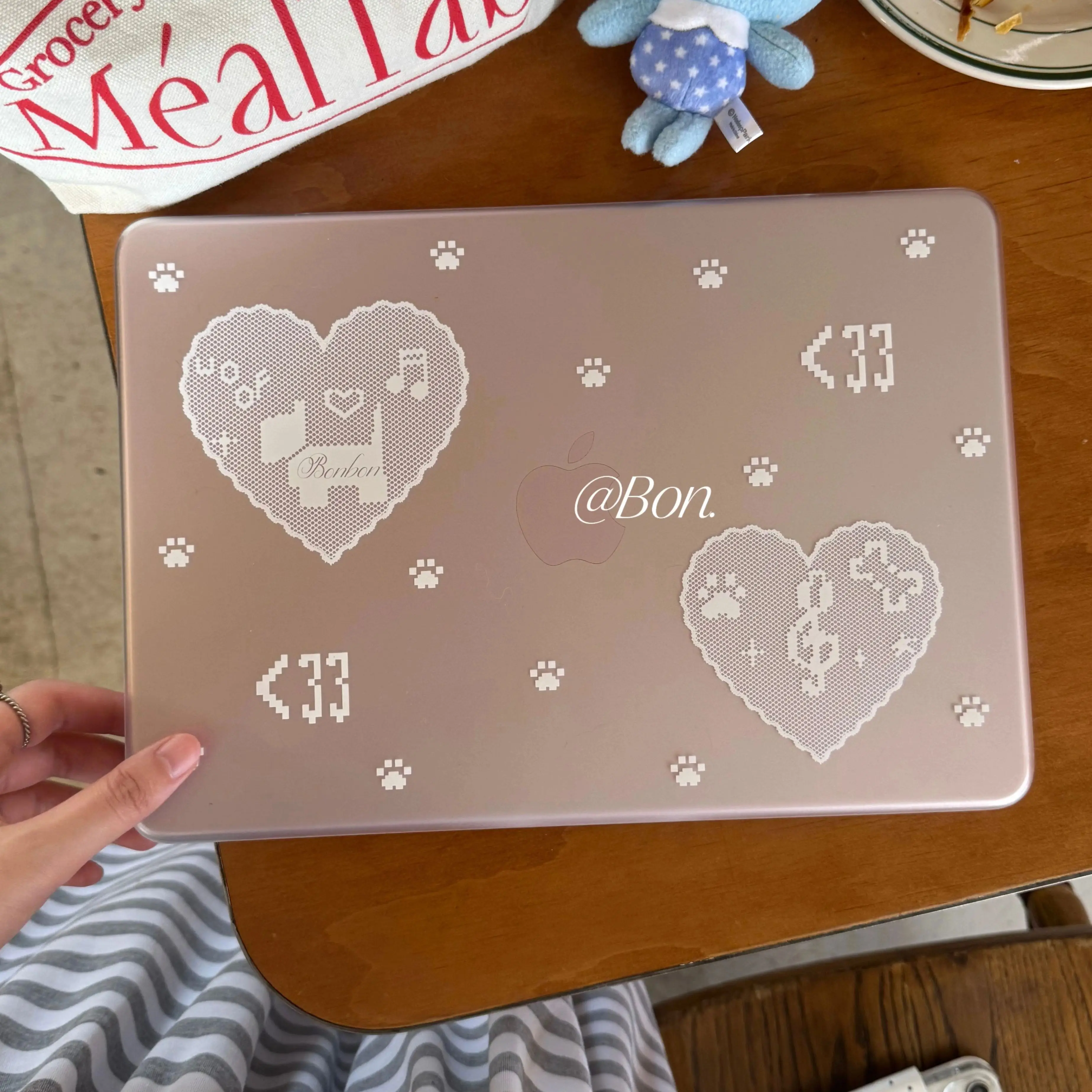 Lace Dog Love Puppy Y2K Crystal Laptop Case For Macbook Air 13.6 M4 NEO 15 M3 Hard Cover For Mac Book Pro 13 M1 M2 14 M4 M5 16