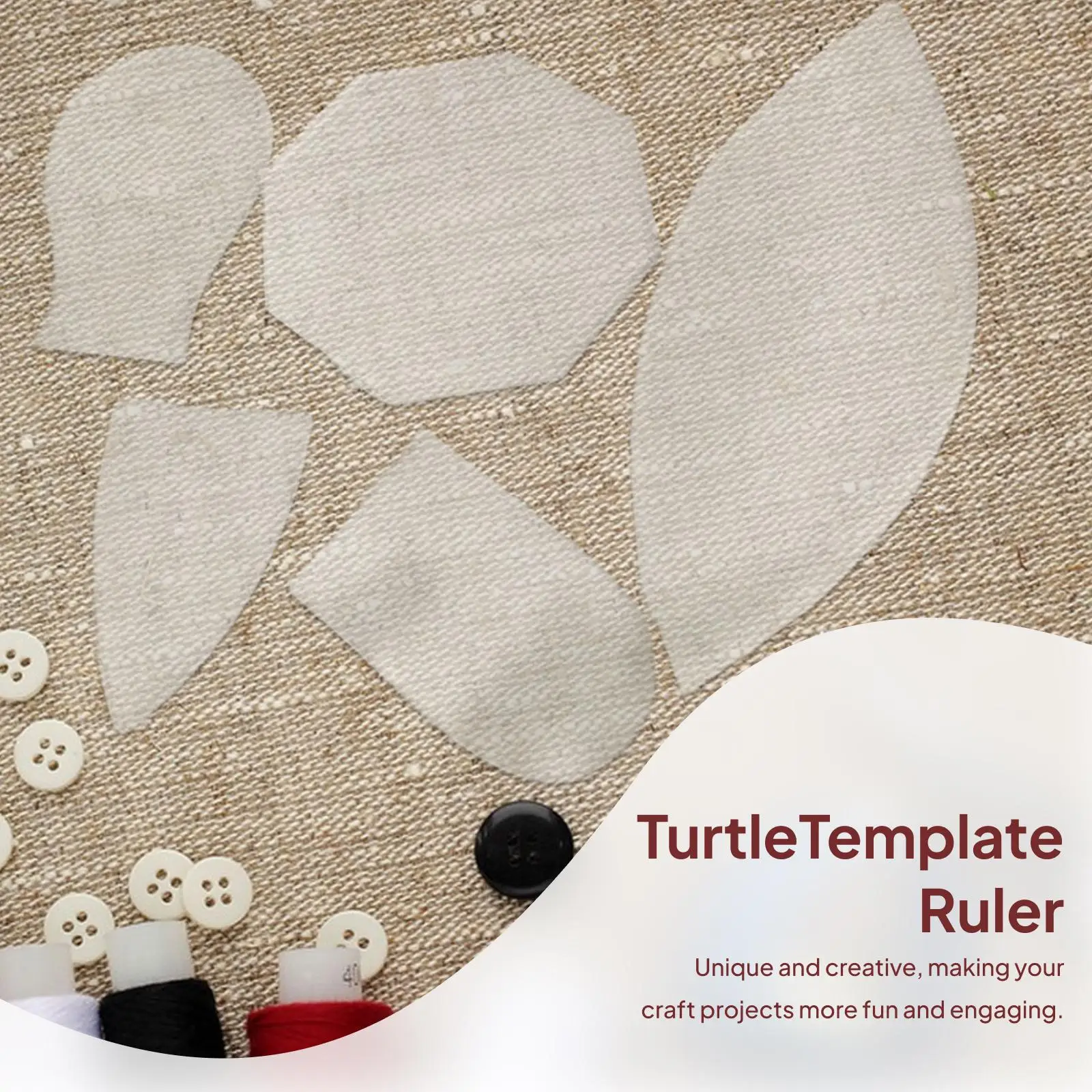 

5x Quilting Template Rulers Quilting Frame Turtle Shape DIY Project Turtle
