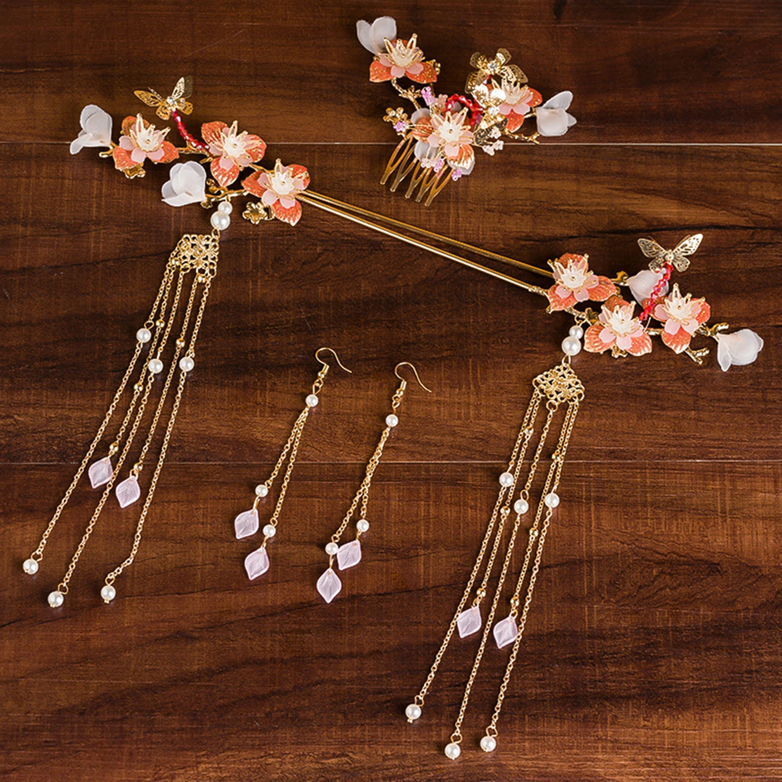 

Chinese Hair Stick Vintage Hanfu Headpiece Fringe Step Shake Hairpin Tassel Girls Hair Clasp Headdress Classic Hair Jewelry