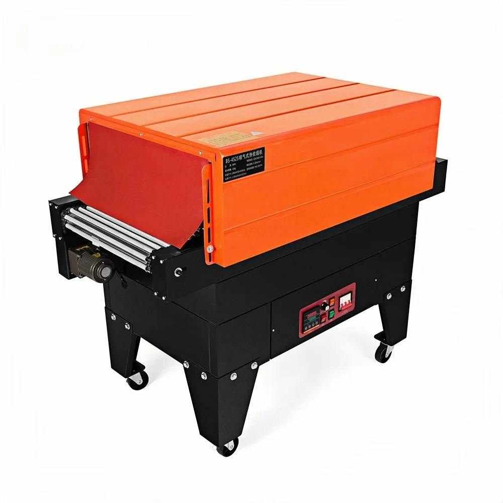 Máquina Envolvedora Automática Vertical de Túnel de Termoencogimiento por Aire Chain Jet 8525, Grande, para Fábrica, Bolsas de Alimentos, Envoltura de Papel de Aluminio, Cajas de Madera