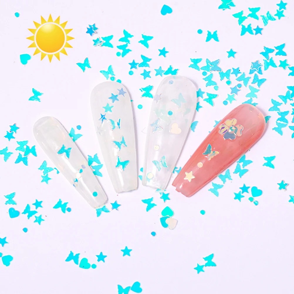 Maniküre, leuchtende Pailletten, Nagelkunst, Glitzer, vielseitig, schöne Form für professionelle Maniküristen und Heimwerker