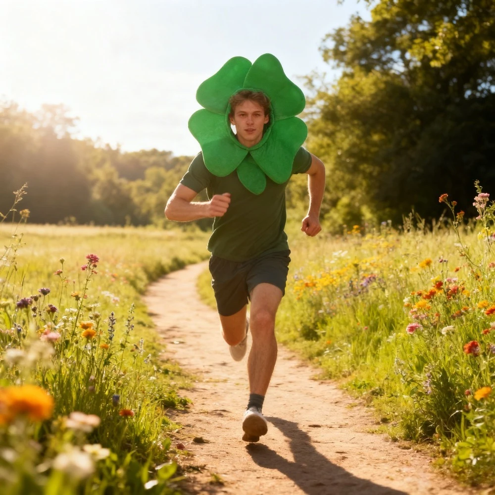 

Cross Border Irish Festival Clover Hat St Patrick's Day Creative Headgear Headgear Party Show Green Top Hat