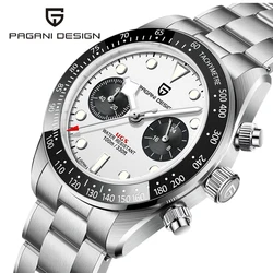 PAGANI DESIGN Mens Watches 2024 New Top Brand Chronograph Luxury Quartz Watch For Men Sapphire mirror Wristwatch 10M Waterproof