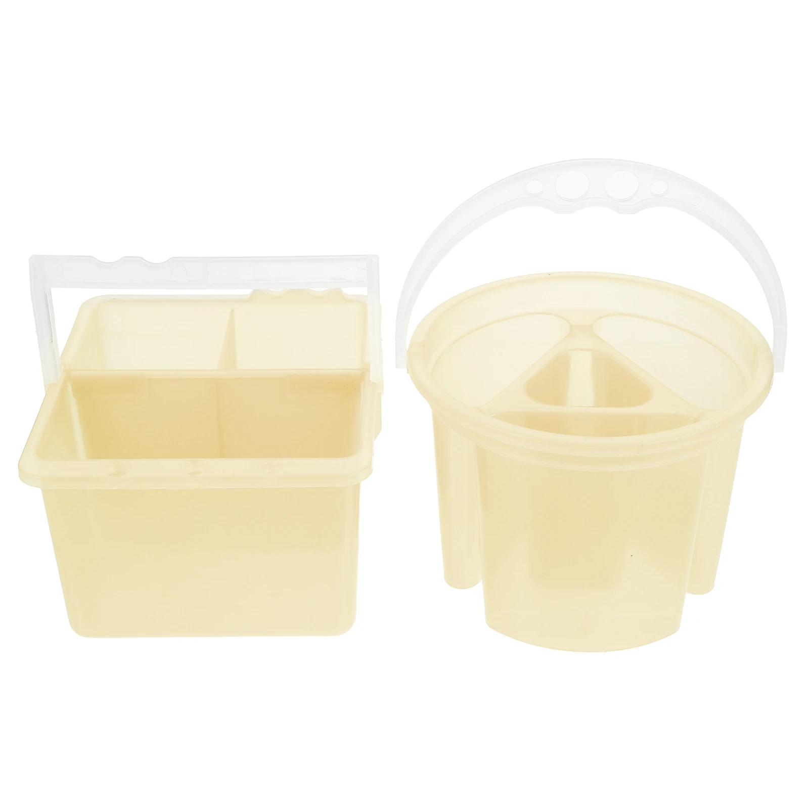 2 pezzi rondella per pennelli per artisti supporto riutilizzabile tavolozza per acquerelli in plastica compatta uso quotidiano forniture pulite rondella per pennelli