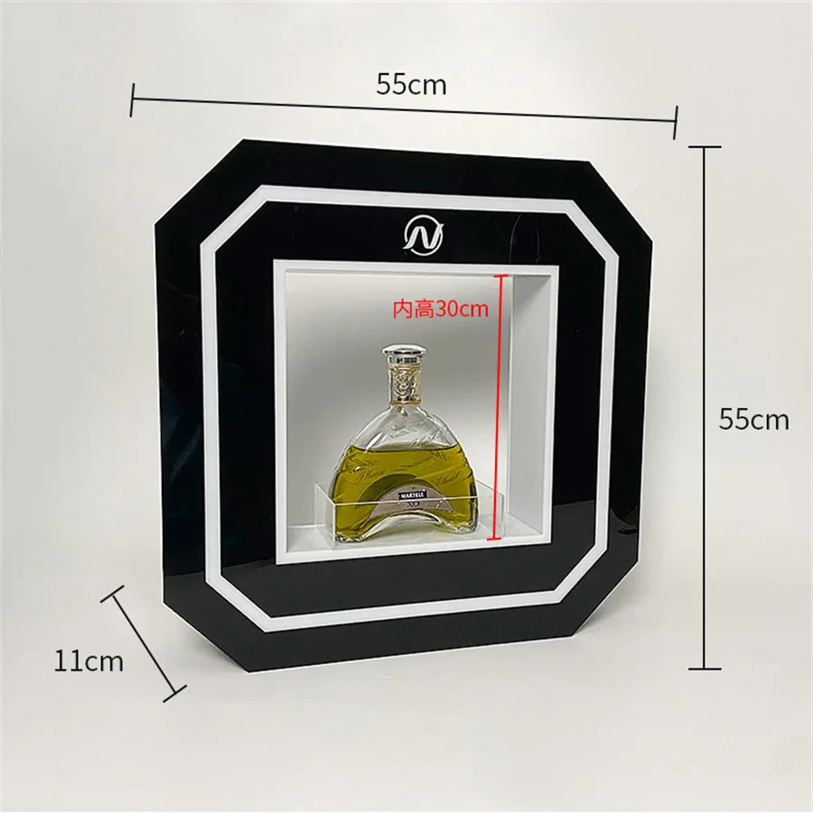 Boate VIP Serviço Bandeja Garrafa, Led Apresentador Wine Display Rack, Bandeja De Champanhe